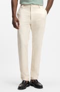BOSS Kane Flat Front Straight Leg Pants