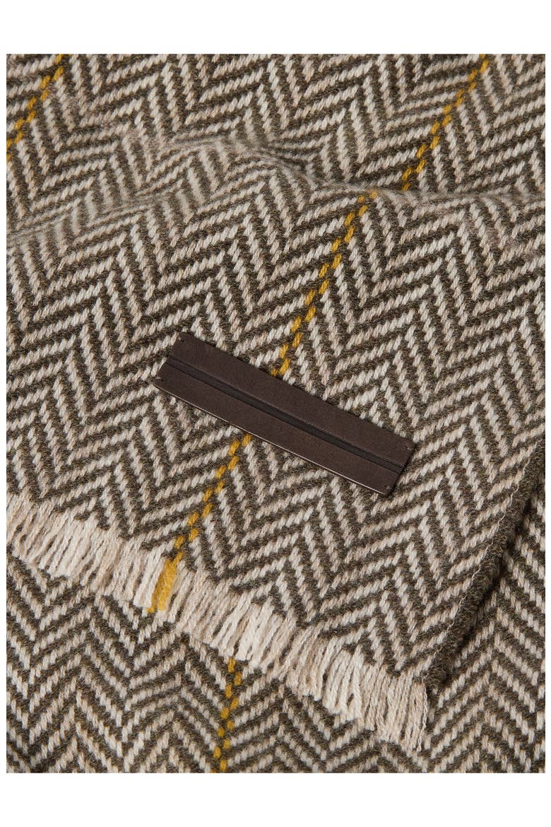 Chevron Cashmere Scarf, Alternate, color, LIGHT TAUPE