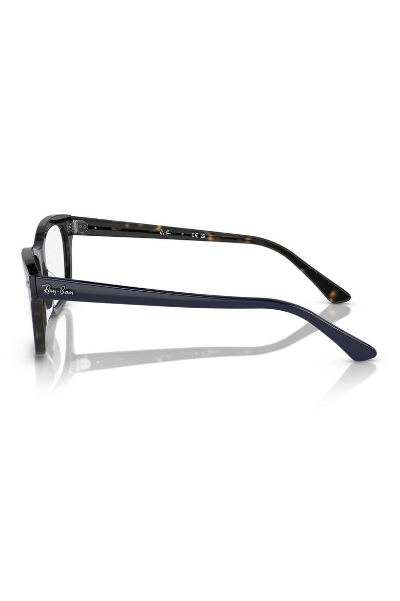 Mr. Burbank 56mm Rectangular Optical Glasses, Alternate, color, BLUE