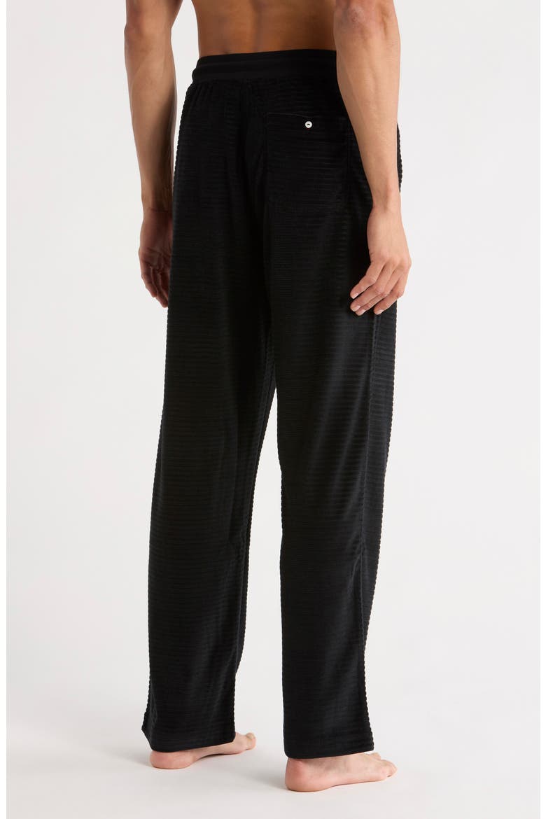 Textured Knit Pants, Alternate, color, BLACK