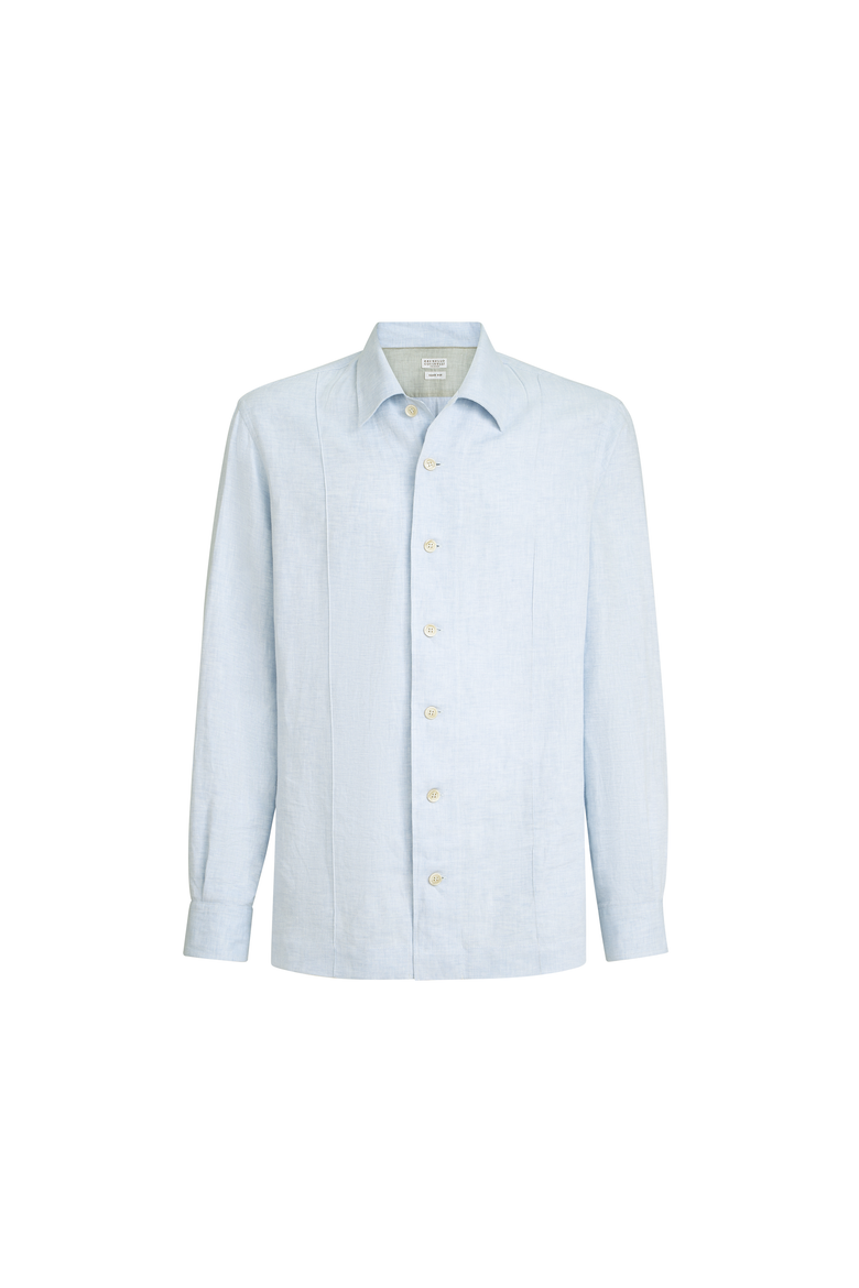 Shirt with Crête details, Alternate, color, Azure