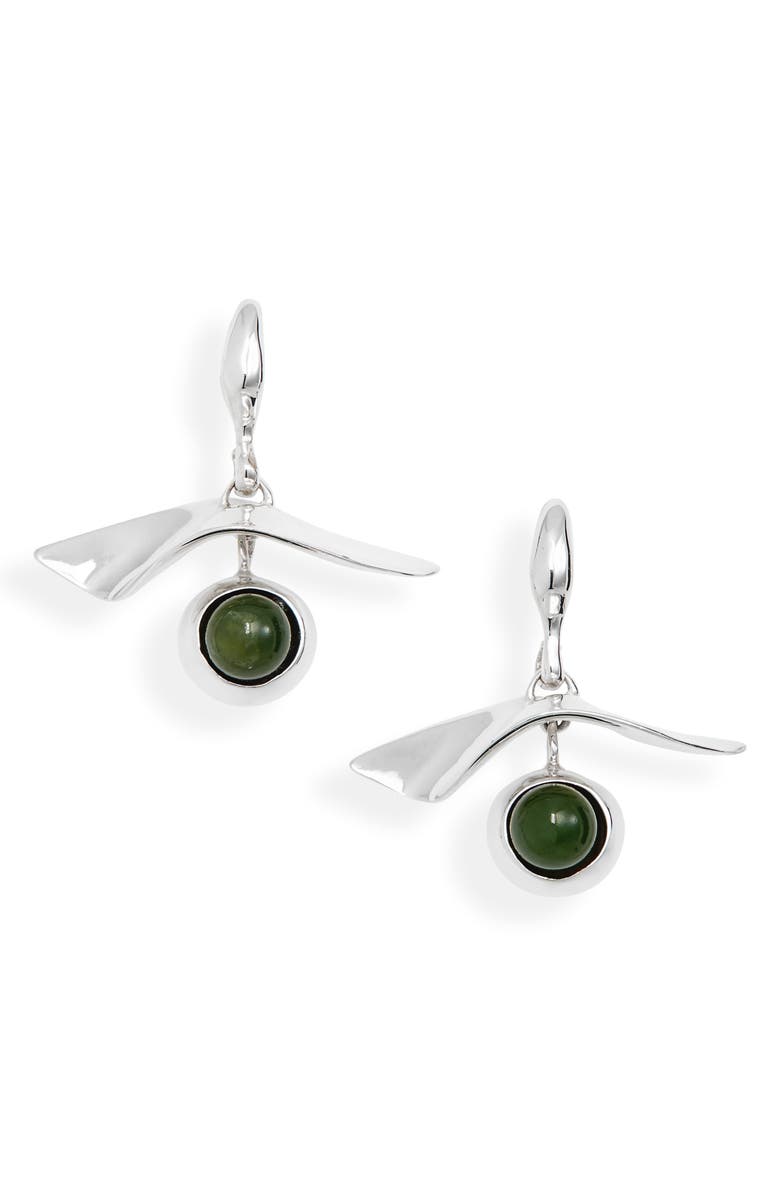 FARIS Gaze Semiprecious Stone Drop Earrings, Main, color,