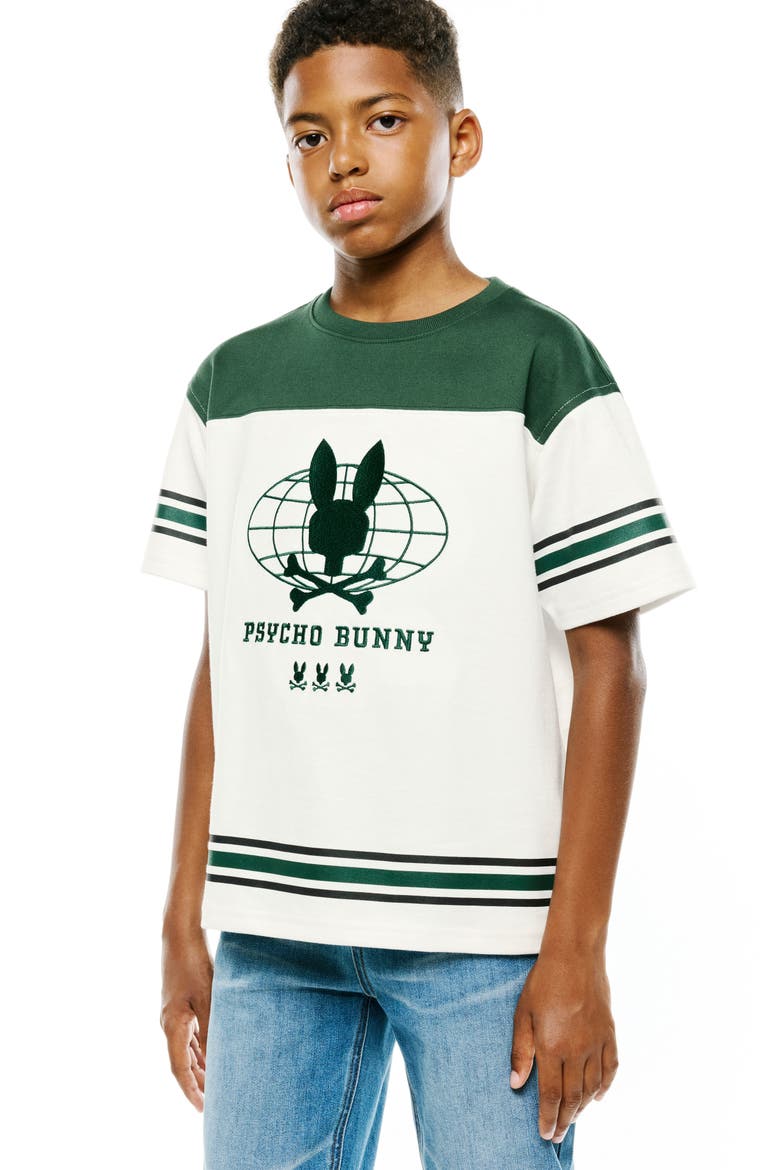 Kids' Mike Graphic Jersey T-Shirt, Alternate, color, PINE NEEDLE