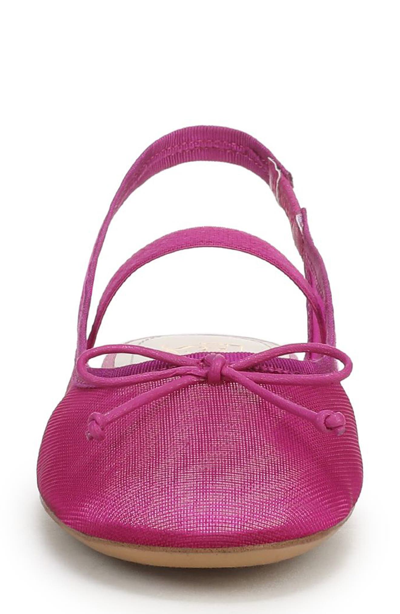 Chara Slingback Flat, Alternate, color, FUCHSIA