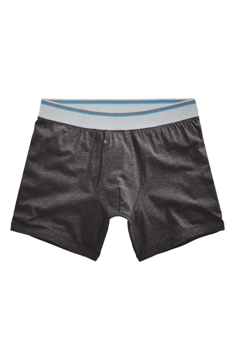 Mack Weldon 18-Hour Jersey Boxer Briefs, Main, color, Charcoal Heather