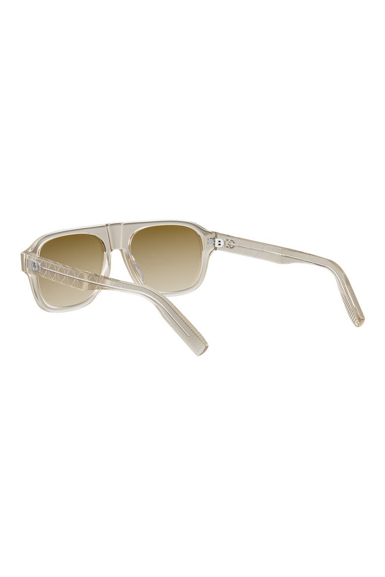 CD Icon A1I 55mm Gradient Pilot Sunglasses, Alternate, color, BEIGE/ OTHER / GRADIENT BROWN