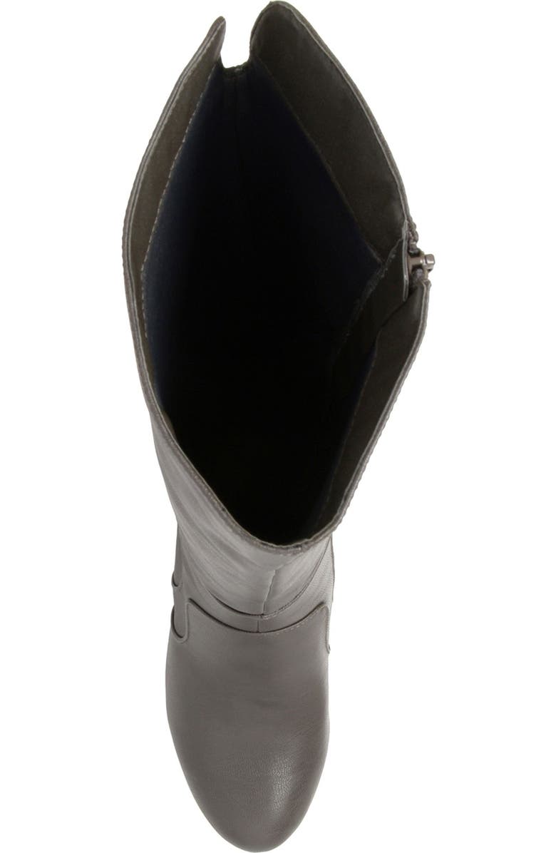 Journee Collection JOURNEE Carver Heeled Tall Boot, Alternate, color, Grey