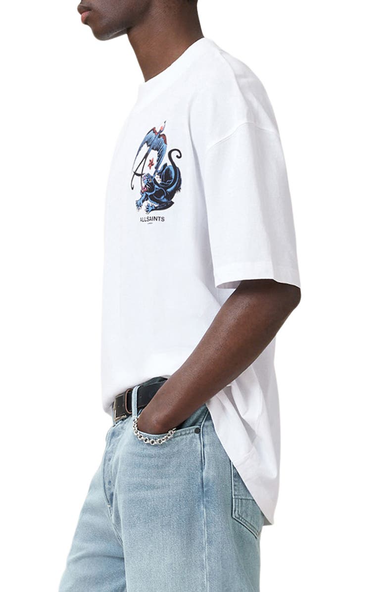 AllSaints Foe Cotton Graphic T-Shirt, Alternate, color, 