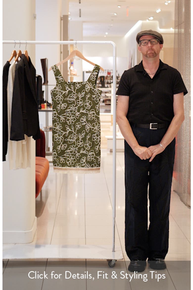 Floral Embroidered Sheath Minidress video