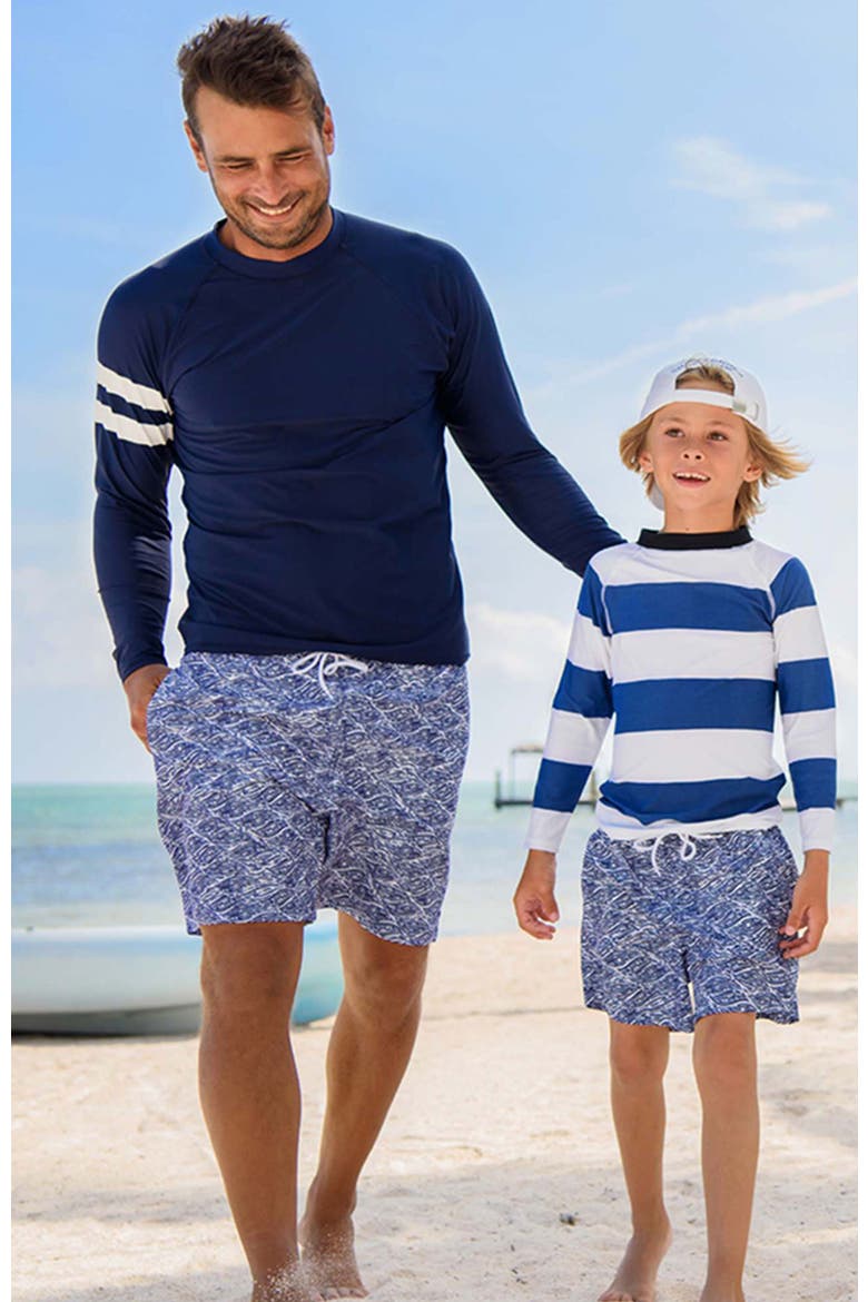 Long Sleeve Rash Top, Alternate, color, Navy