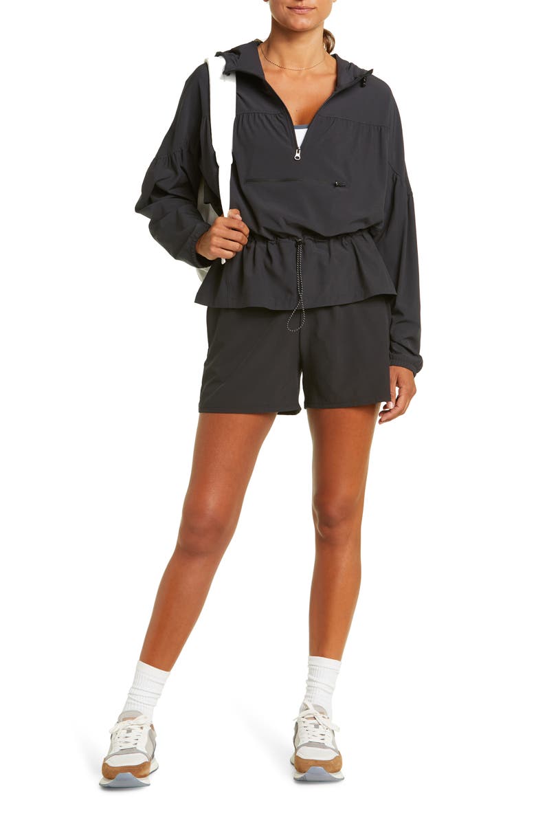 Zella Excursion Hooded Packable Anorak, Alternate, color,