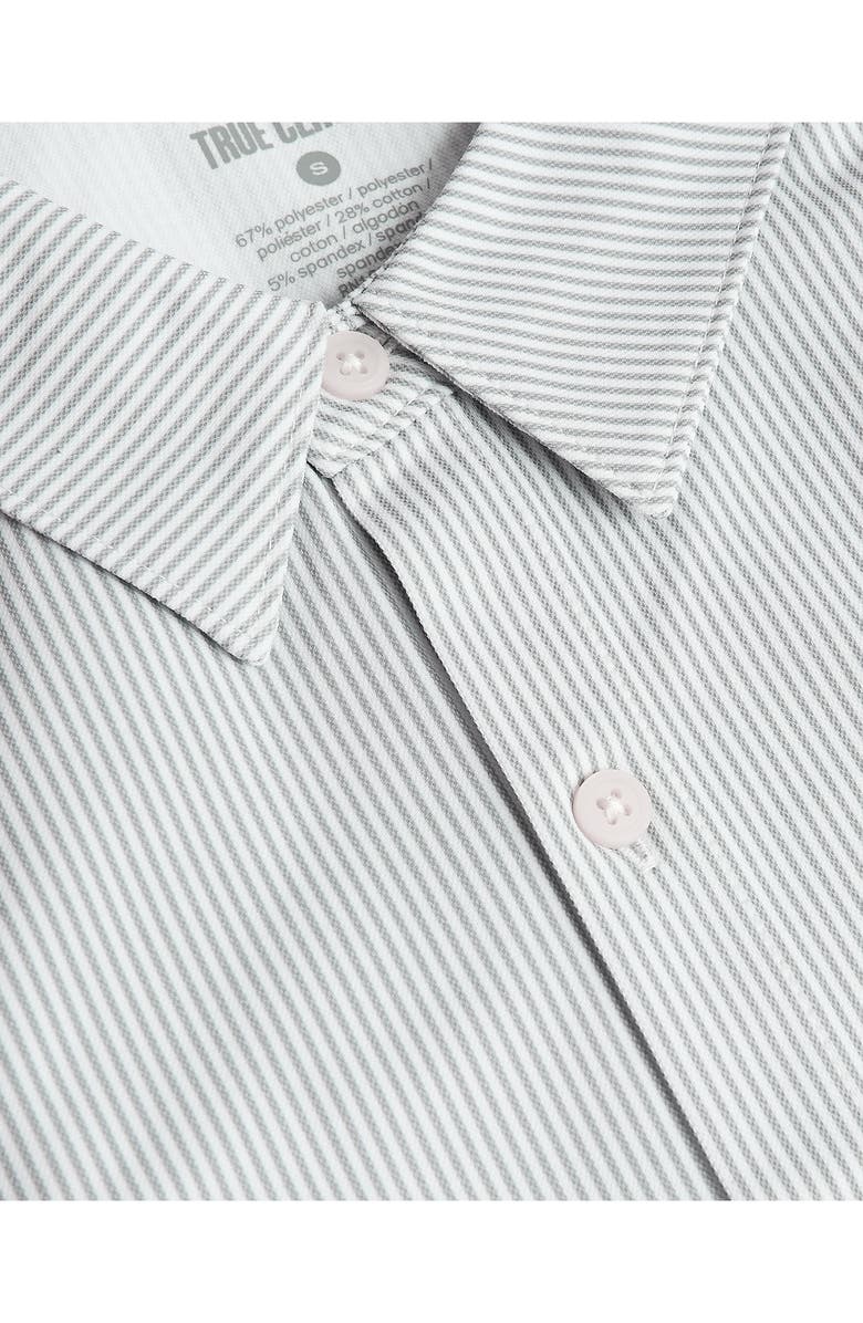 True Classic Stripe Stretch Oxford Performance Button-Up Shirt, Alternate, color, Steel Stripe