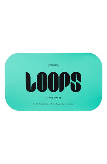 LOOPS LOOPS 5-PACK CLEAN SLATE DETOXIFYING FACE MASKS