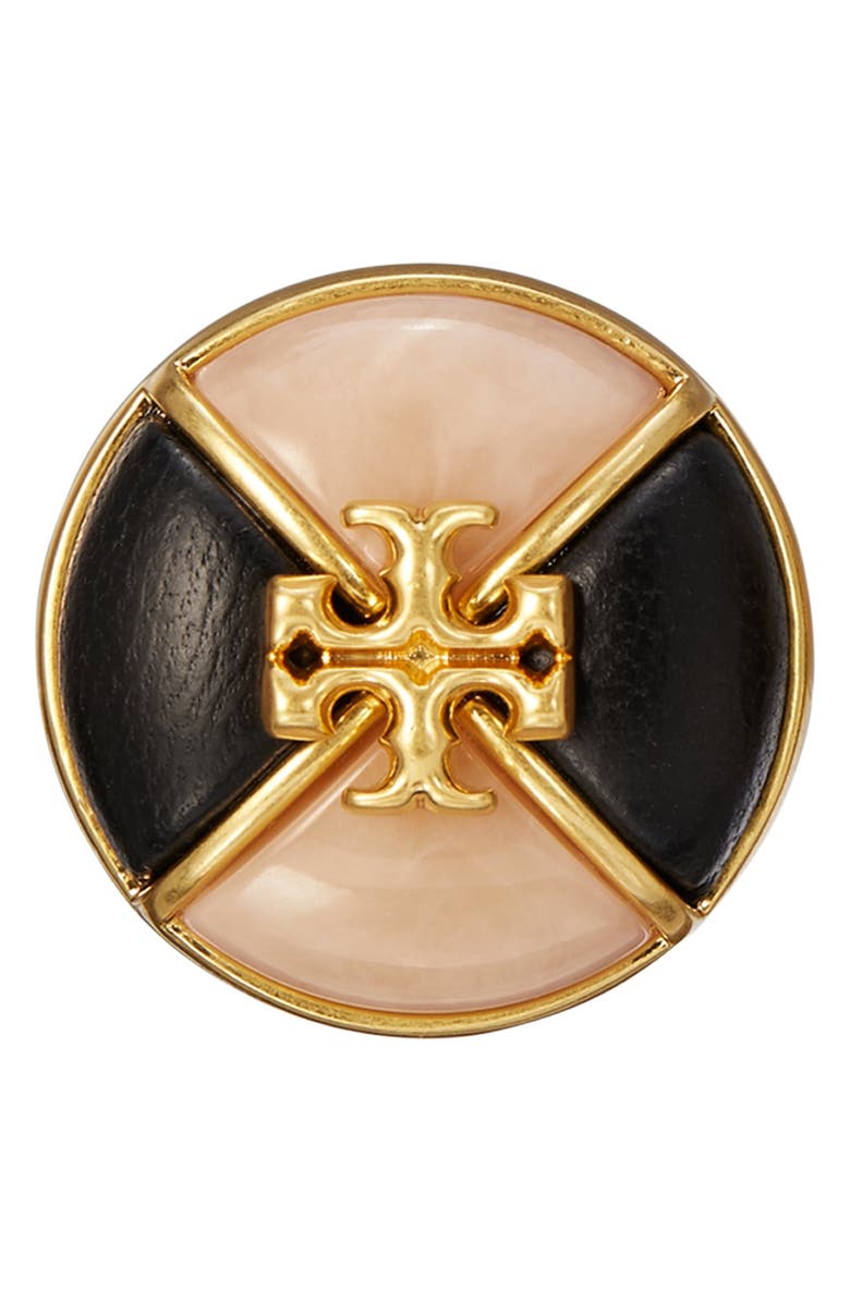 Tory Burch Kira Button Clip-On Earrings, Alternate, color, 