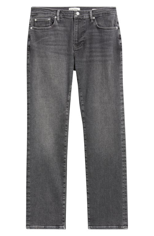 Frame The Straight Faded Denim Jeans In Green