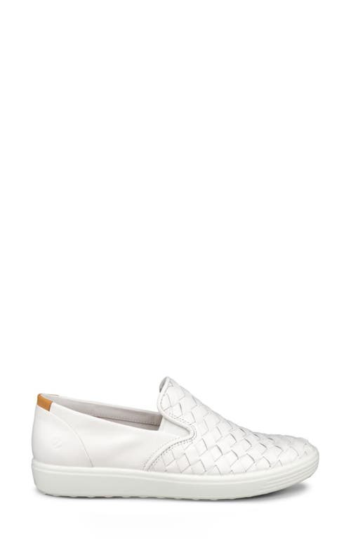 Ecco Soft 7 3.0 Slip-on Sneaker In White