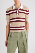 Dries Van Noten Mercy Stripe Polo Sweater