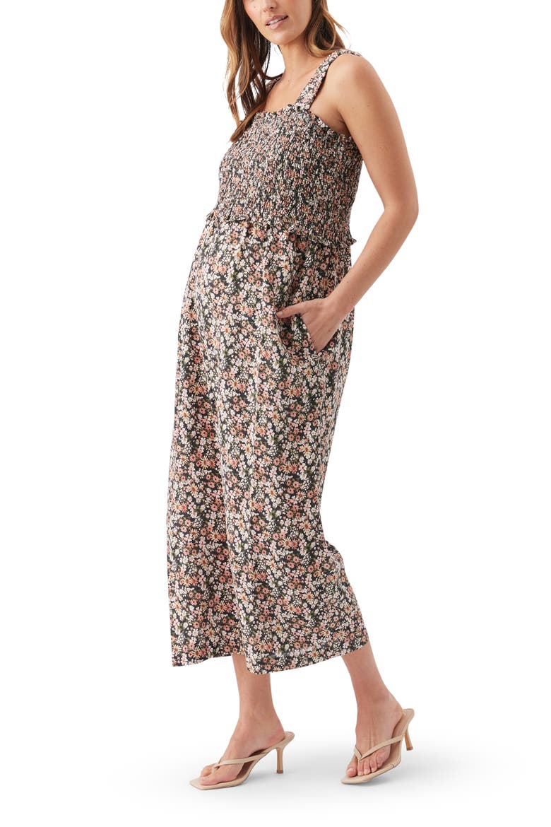Harmony Nursing Jumpsuit, Alternate, color, Peach