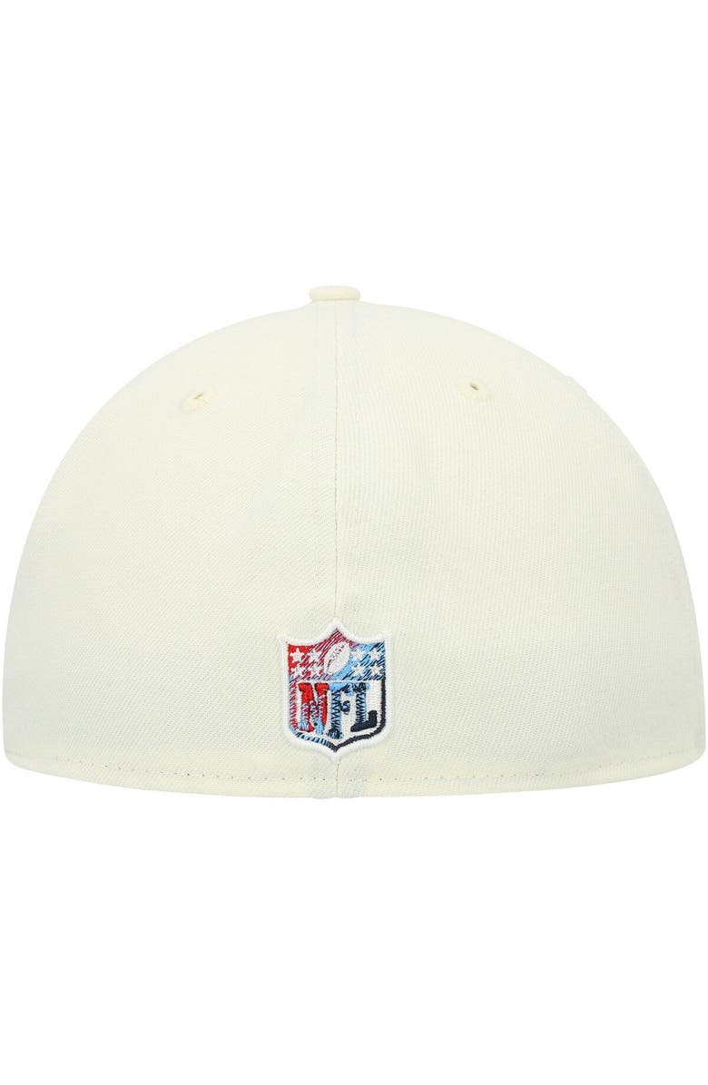 New Era Men's New Era Cream Tennessee Titans Chrome Color Dim 59FIFTY Fitted Hat, Alternate, color, Cream
