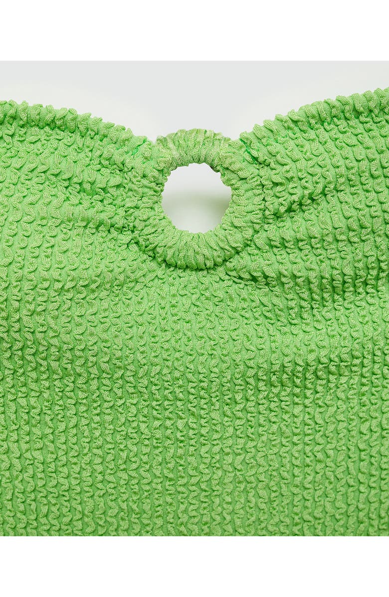 MANGO O-Ring Strapless One-Piece Swimsuit, Alternate, color, 