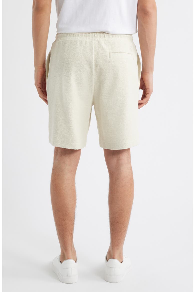 Leoni Drawstring Cotton Terry Cloth Shorts, Alternate, color, OPEN WHITE