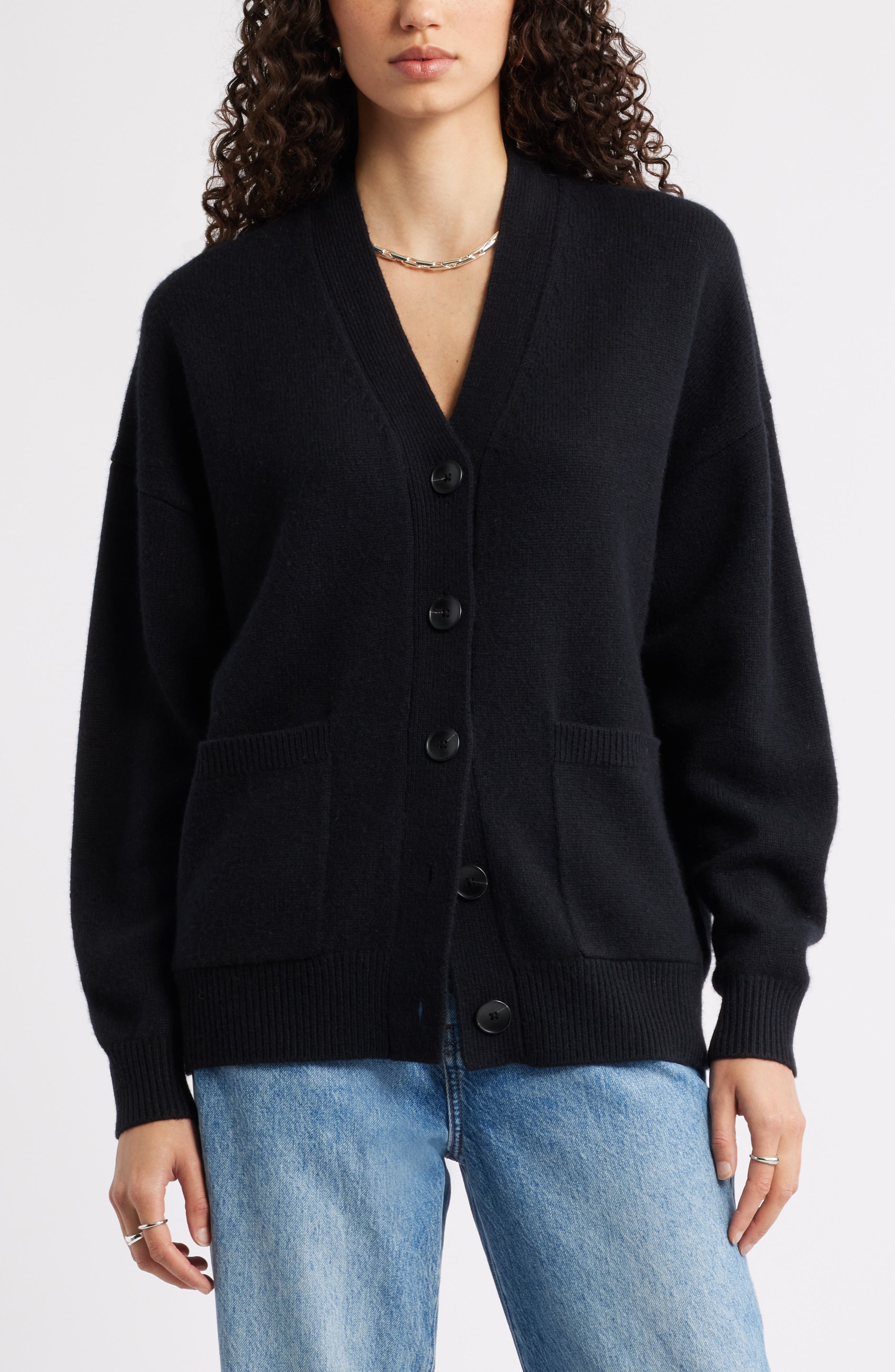 Nordstrom V-Neck Wool & Cashmere Cardigan