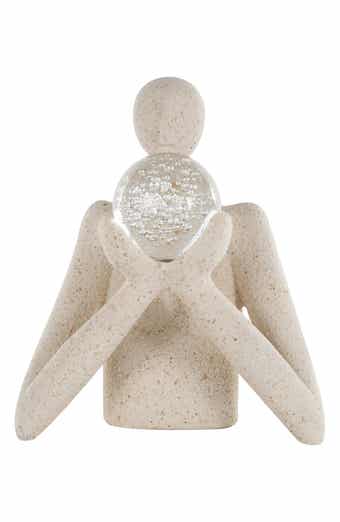 UMA Human with Glass Ball Sculpture