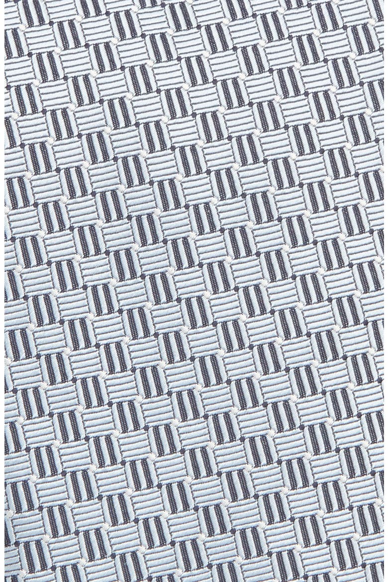 Geometric Silk Tie, Alternate, color, LIGHT BLUE