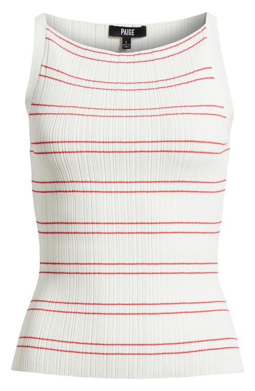 PAIGE PAIGE YUELIA STRIPE BOAT NECK TANK