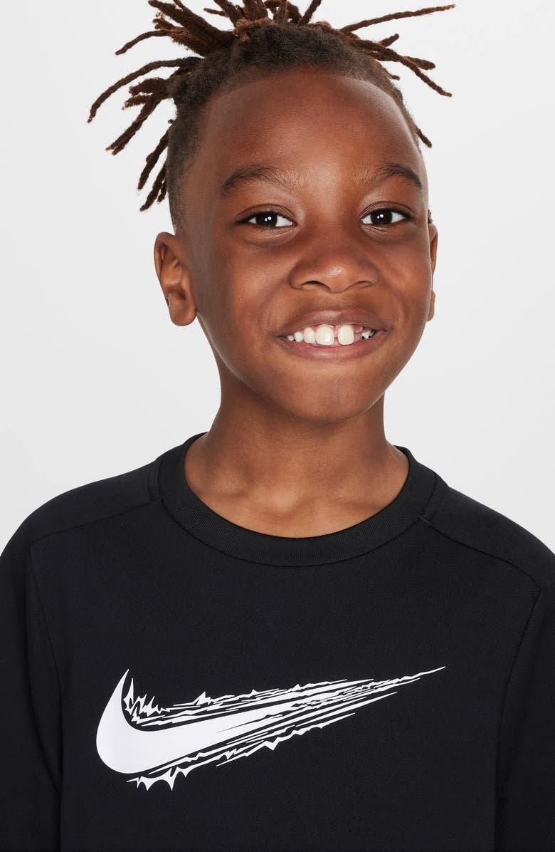 Nike Kids' Graphic T-Shirt, Alternate, color, 010 Black/White