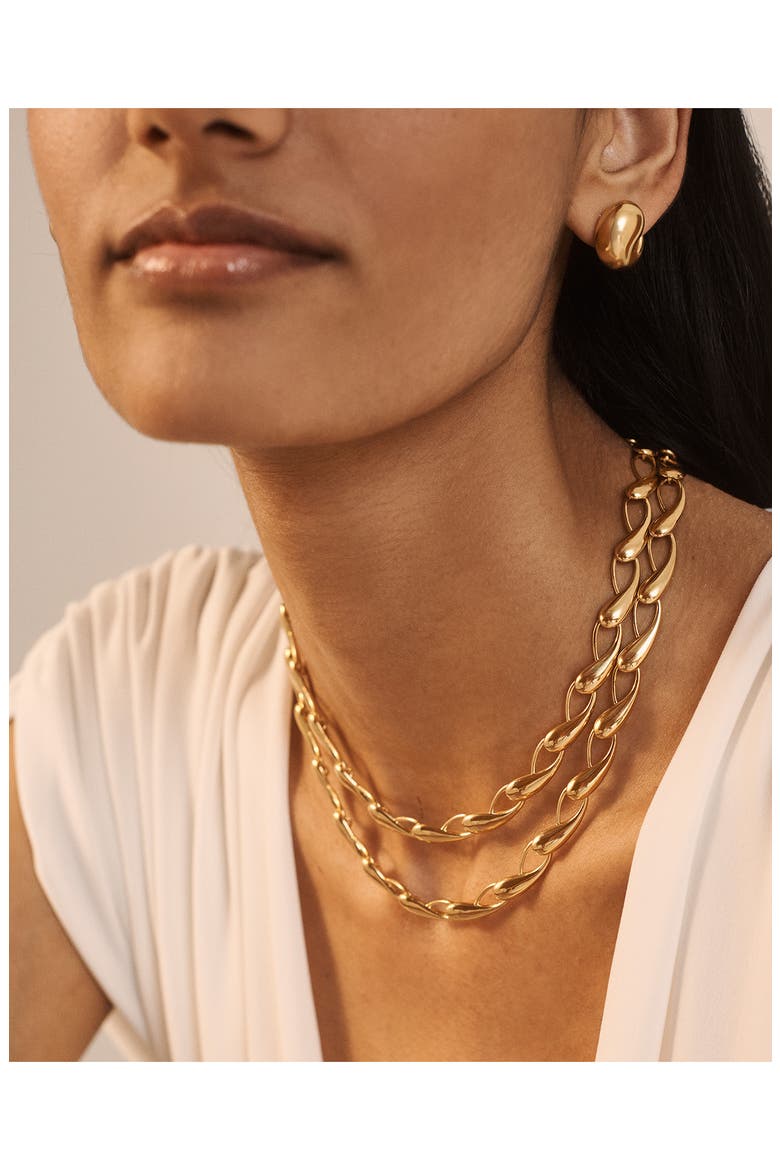 Nura Choker Necklace, Alternate, color, 18CT GOLD VERMEIL/ STER SILVER