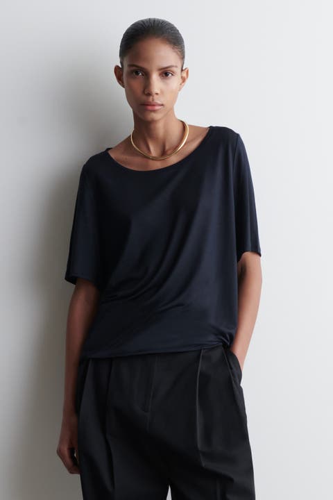 Relaxed Scoop-Neck T-Shirt