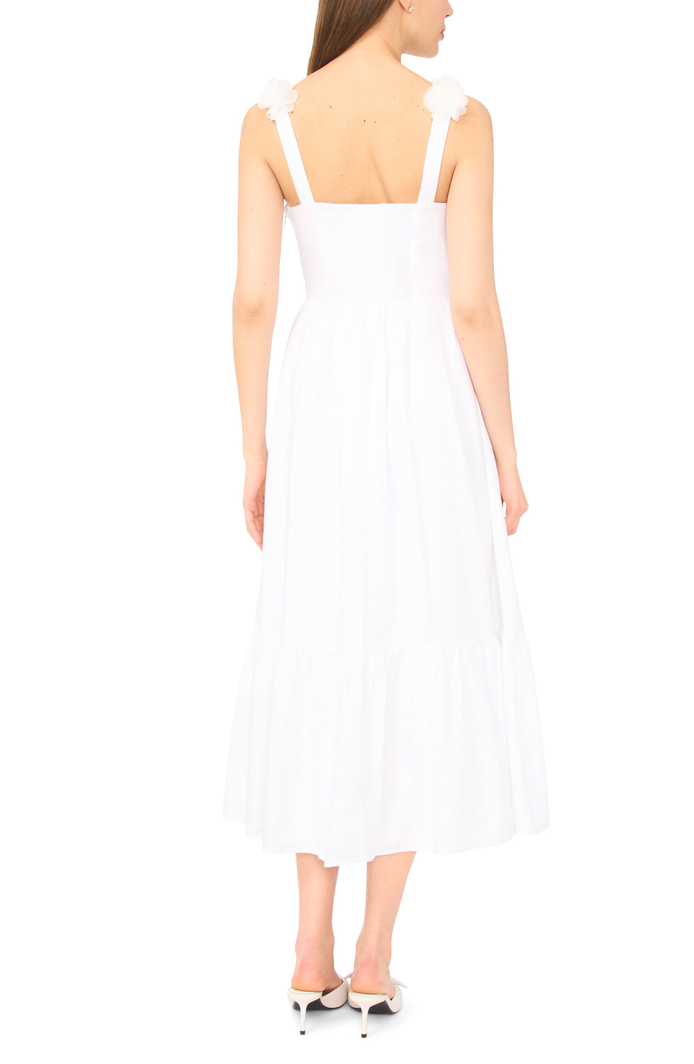 Floral Strap Midi Dress - image 2