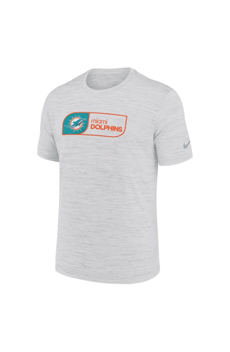 Nike Men's Nike White Miami Dolphins Big & Tall Velocity Jock Tag Performance T-Shirt, Alternate, color, White