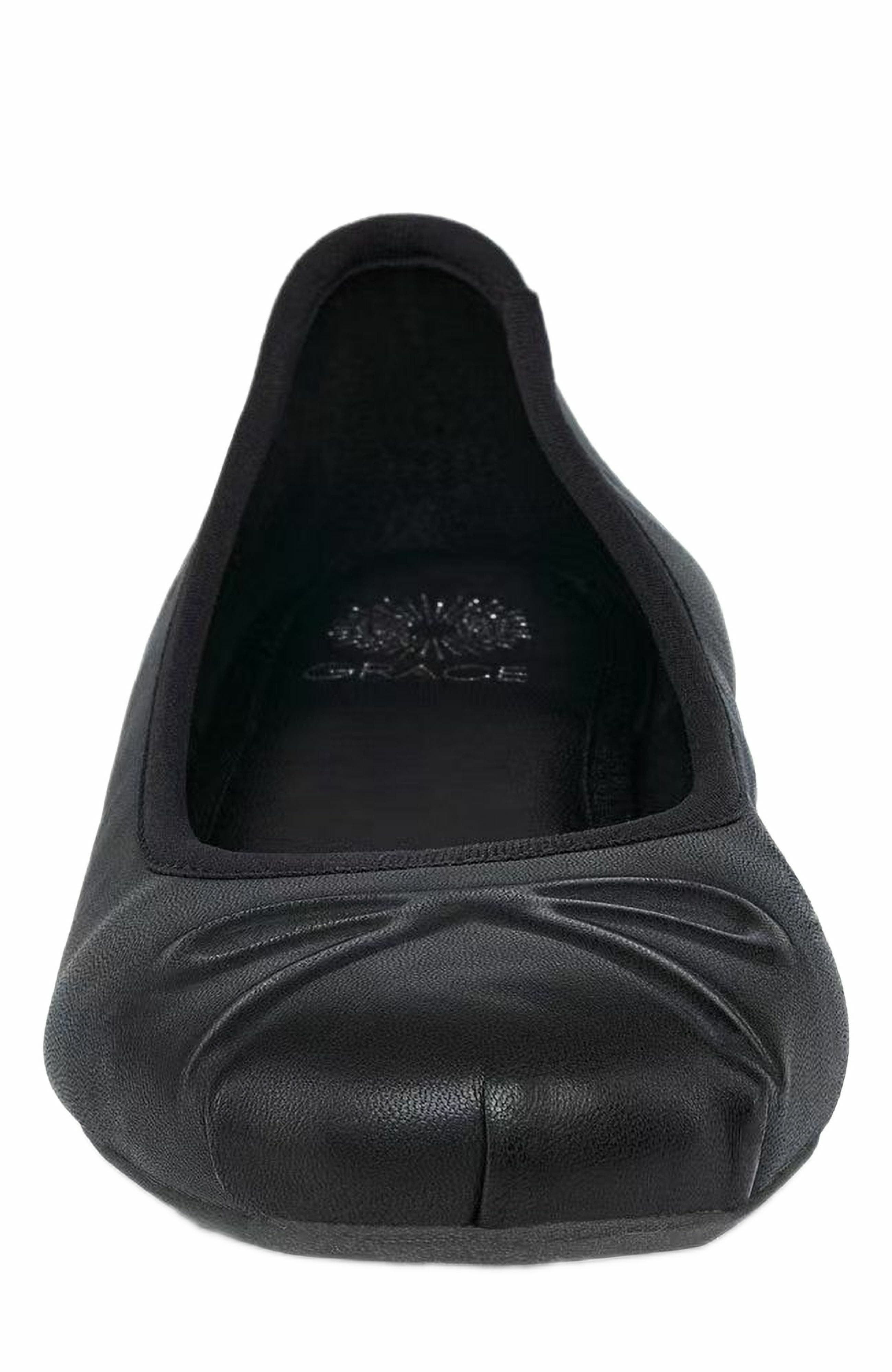 Grace Footwear Reggio Ballerina, Alternate, color, Black