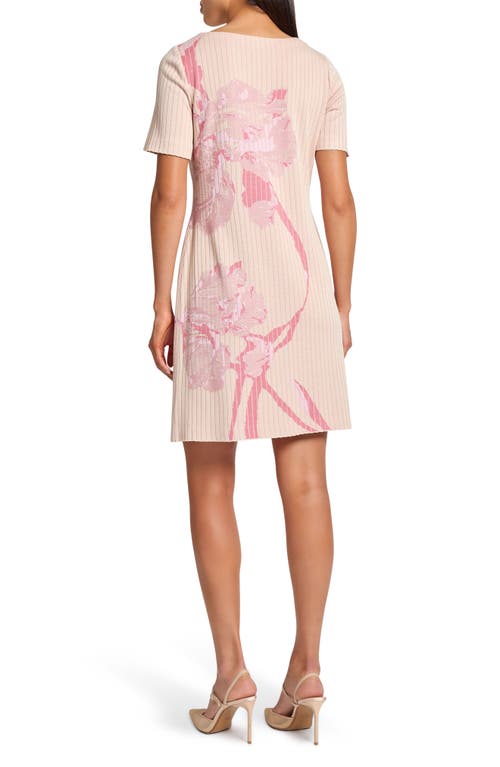 MISOOK MISOOK FLORAL JACQUARD SHIFT DRESS