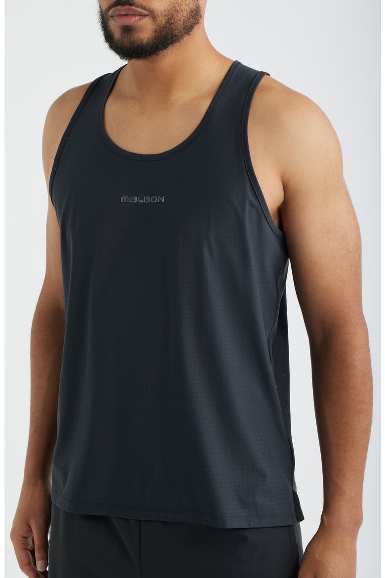 Run Club Mesh Tank, Alternate, color, JET BLACK