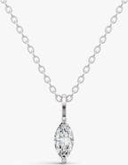 SEREIA OFFICIAL 14K Gold 0.25 ct Lab Grown Round Marquise Shape Diamond Solitaire