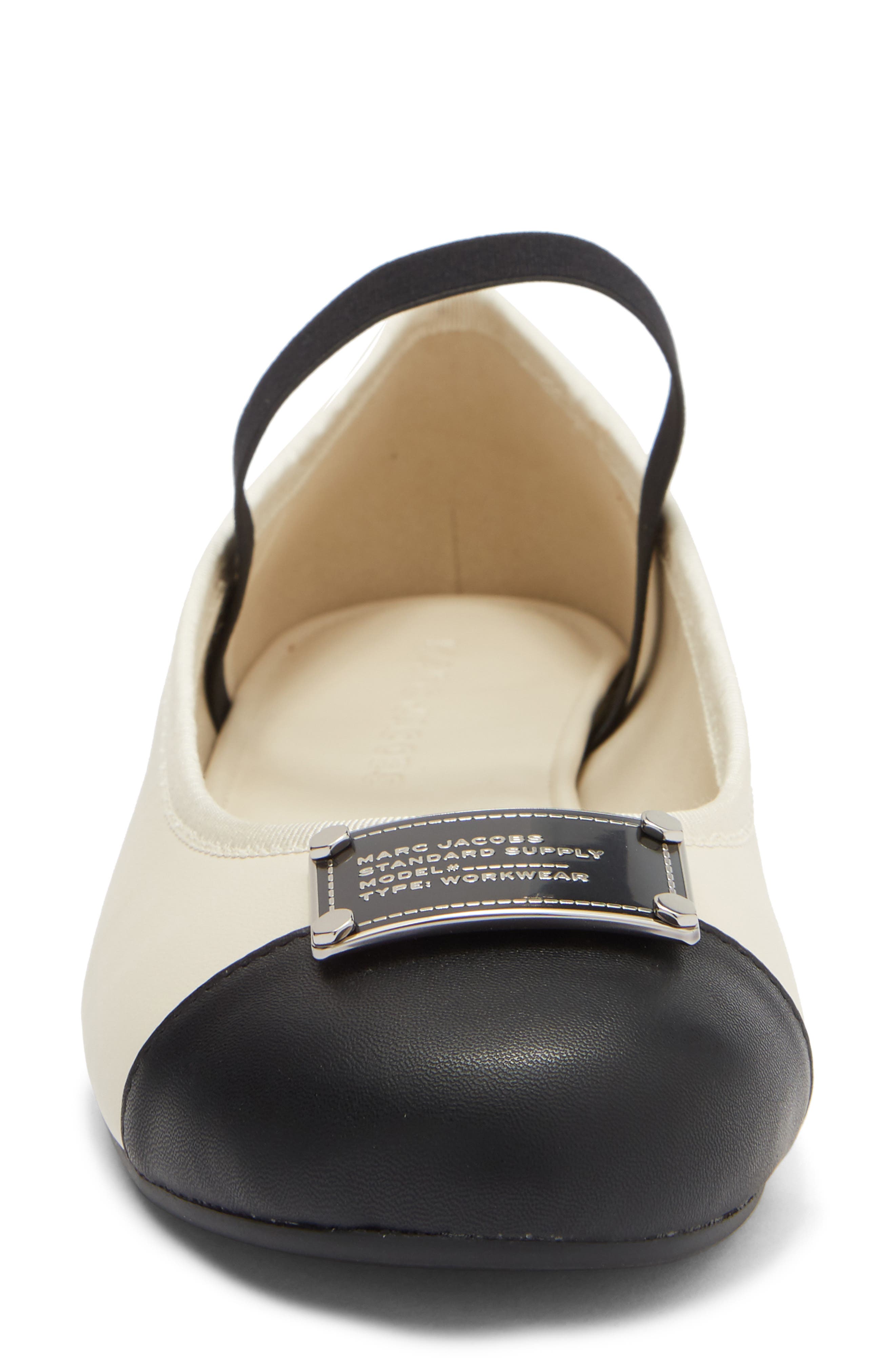 Marc Jacobs The Standard Supply Mary Jane Flat, Alternate, color, Marshmallow/Black