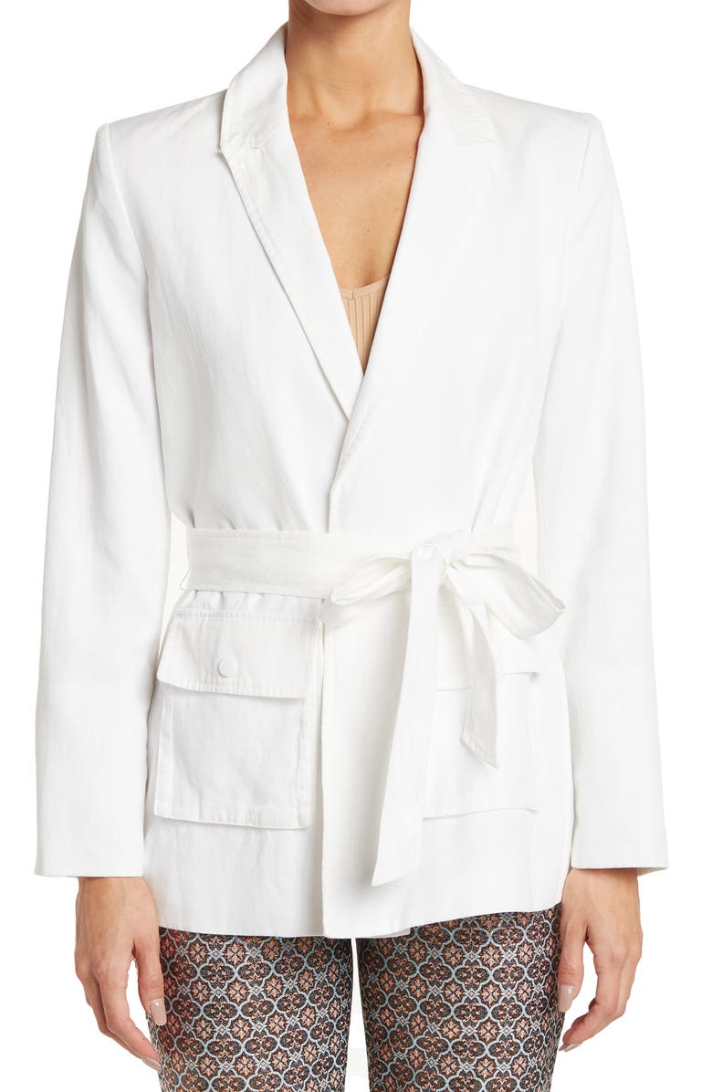 Alice + Olivia ALICE AND OLIVIA Emberly Military Tie Waist Jacket, Alternate, color,