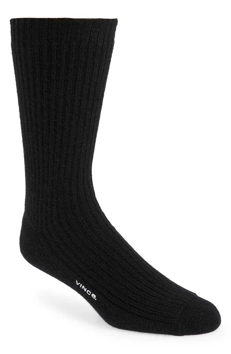 Vince Shaker Knit Wool & Cashmere Crew Socks, Main, color, 