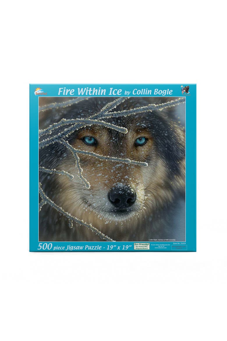 Fire Within Ice 500 piece Jigsaw Puzzle for Adults, Alternate, color, Multicolor