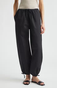 TOTEME Organic Cotton Drawstring Trousers