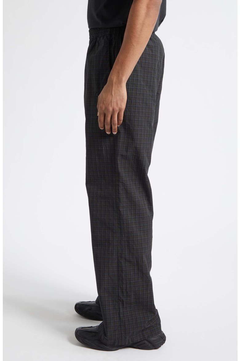 Plaid Cotton Pants, Alternate, color, 8069 NAVY/ DARK GREEN