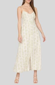 Blu Pepper Floral Tile Print Midi Dress