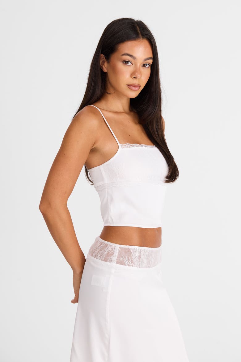 Fleur Top, Main, color, White