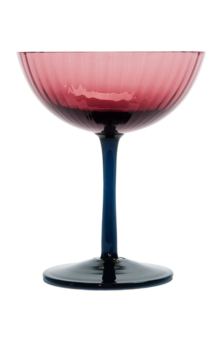 La DoubleJ Champagne Coupe Set Of 2, Alternate, color, Viola Purple