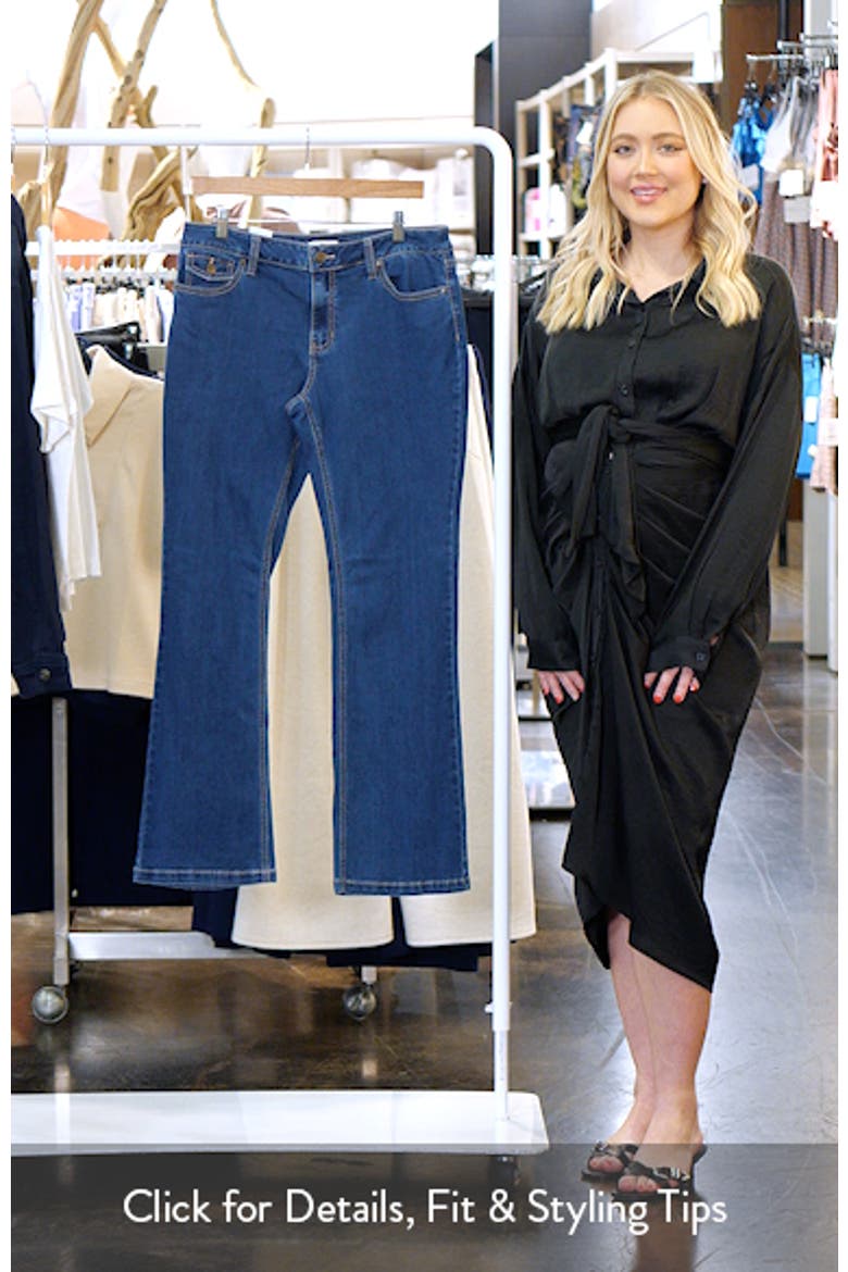 Low Rise Stretch Bootcut Jeans video