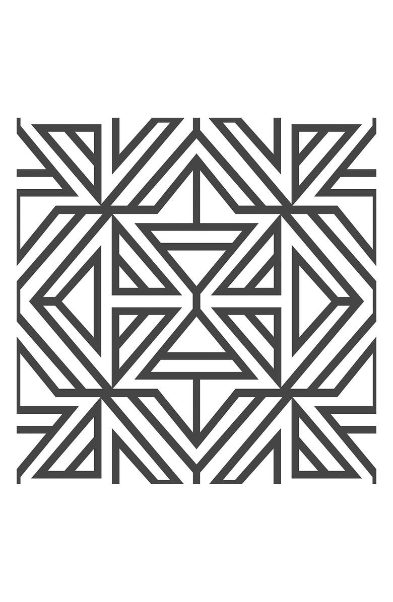 Wallpops Black Linear Peel & Stick Wallpaper, Main, color, Black