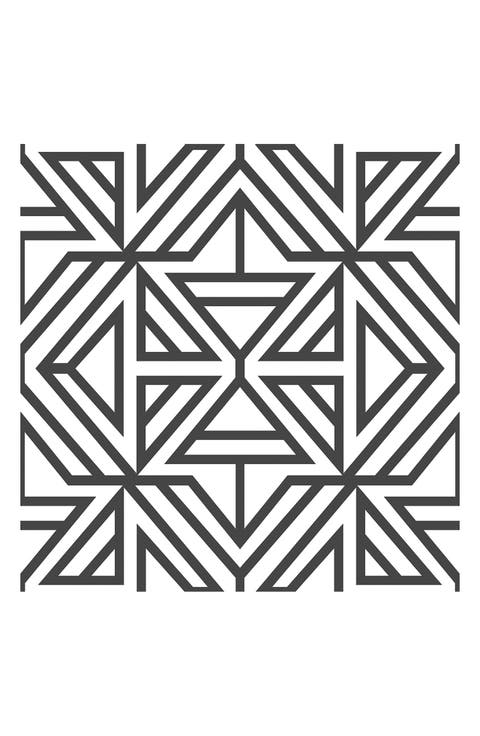 Black Linear Peel & Stick Wallpaper